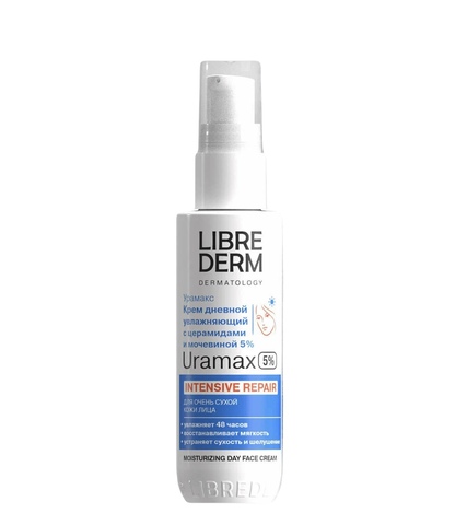 Librederm Uramax крем для лица увлажняющий с церамидами и мочевиной 5% 50 мл