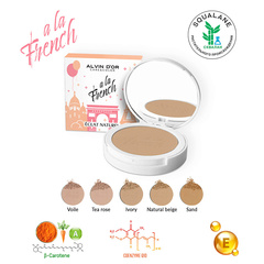 .Alvin D`or  A LA FRENCH ALF-03 Пудра  тон 03 Natural beige компактная фиксирующая Eclat Naturel  10