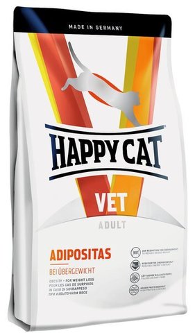 купить Happy Cat VET Diet Adipositas сухой корм для взрослых кошек, диетический рацион для коррекции веса 4 кг