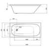 Berges 050019 Ванна акриловая NELU 160х75
