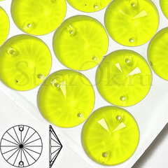 Купить оптом неоновые стразы Neon Yellow, Rivoli в интернет-магазине