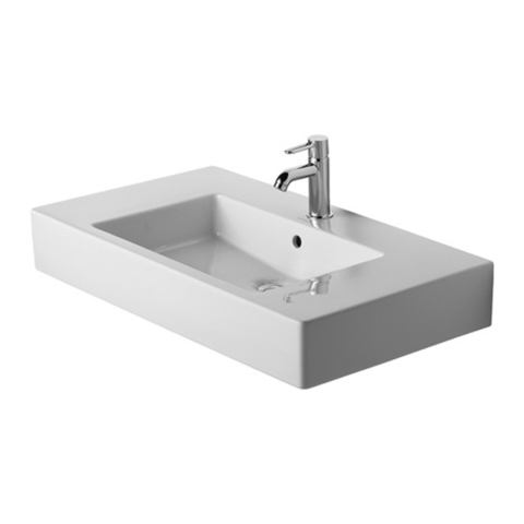 Duravit Vero Раковина для мебели без перелива, с 1 отв. под смес., 850x490мм, Цвет: Белый 329850041