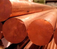 Пруток медный М1, М2, М4. 5 мм - 200 мм.