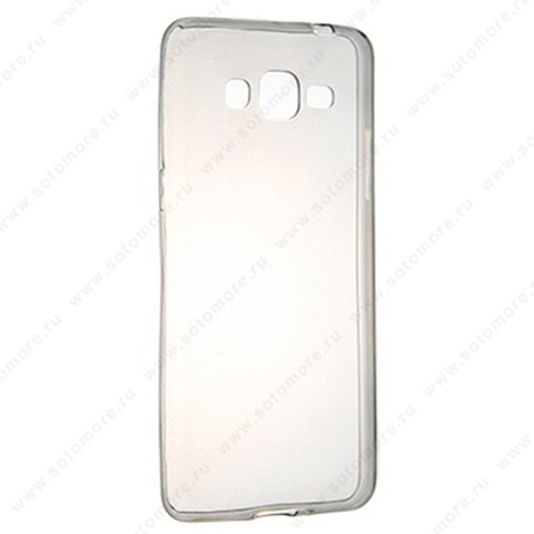 Накладка силиконовая ультра-тонкая для Samsung Galaxy G530H Grand Prime черная (прозрачная)