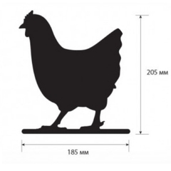 Меловой ценник BB CHICKEN - фигура 