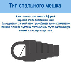 Спальный мешок одеяло, 220х75 см, 2 сл, ПЭ, холлофайбер, Bestway, шт