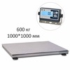 Весы платформенные MAS PM4P-600-1010, 600кг, 100/200гр, 1000х1000, RS232 (опция), стойка (опция), с поверкой, выносной дисплей