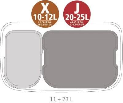 Мусорный бак Touch Bin Bo (11 л + 23 л), Светло-коричневый, арт. 234064 - фото 10