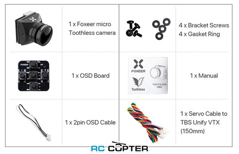 FPV камера Foxeer Micro Toothless 2 HS1246 0.0001 Люкс Night