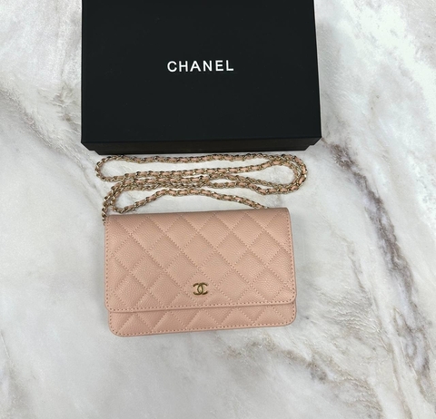 Сумка-кошелек Chanel Wallet On A Chain розовый
