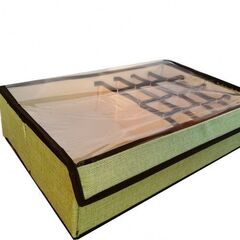 Короб для хранения с ячейками и прозрачной крышкой, 32х25х12.5 см