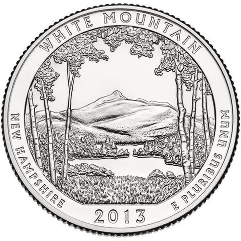25 центов 16-й парк Нью-Гэмпшир Национальный лес Белые горы ( двор P )