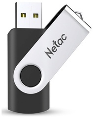 USB Flash карта Netac U505 256GB черный-серебристый