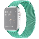 Металлический ремешок Миланская петля Milanese loop 38 мм / 40 мм / 41 мм для Apple Watch Soft blue (Мятный)