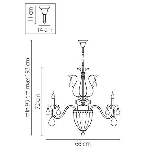 Подвесная люстра Schon Lightstar Premium 790112