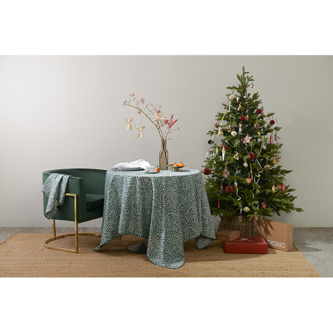 Скатерть 180x260 Tkano Scandinavian touch Спелая смородина зеленая