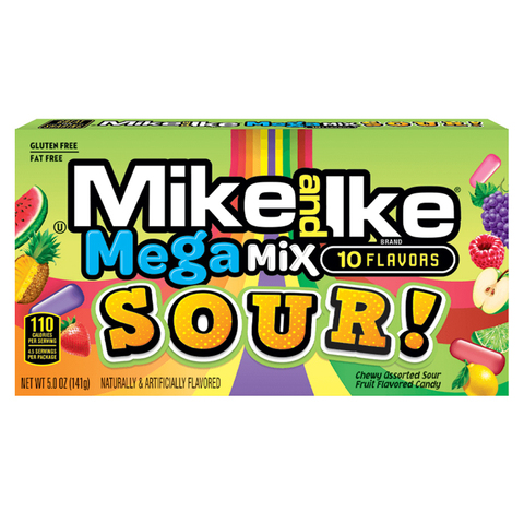 Конфеты Mike and Ike Mega Mix Sour! - супер кислый микс, 141 г