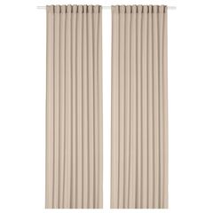Комплект штор IKEA ROSENROBINIA (РОЗЕНРОБИН), Бежевый, 145x250 см, 2 шт