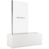 Allen Brau 3.31023.00 3.31023.00 PRIORITY, Шторка на борт 800мм (H=1500мм) стекло Optiwhite, Easyclean, хром (274701)
