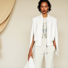 Бомбер из хлопка и шёлка Max Mara