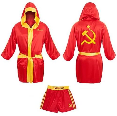 Rocky - Satin Robe and Boxer Short Set - Ivan Drago