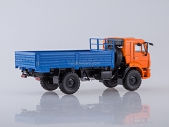 KAMAZ-43502 flatbed truck orange-blue 1:43 PAO KAMAZ
