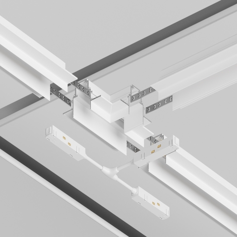 Коннектор для встраиваемого магнитного шинопровода Maytoni Gravity TRA010CT-42W