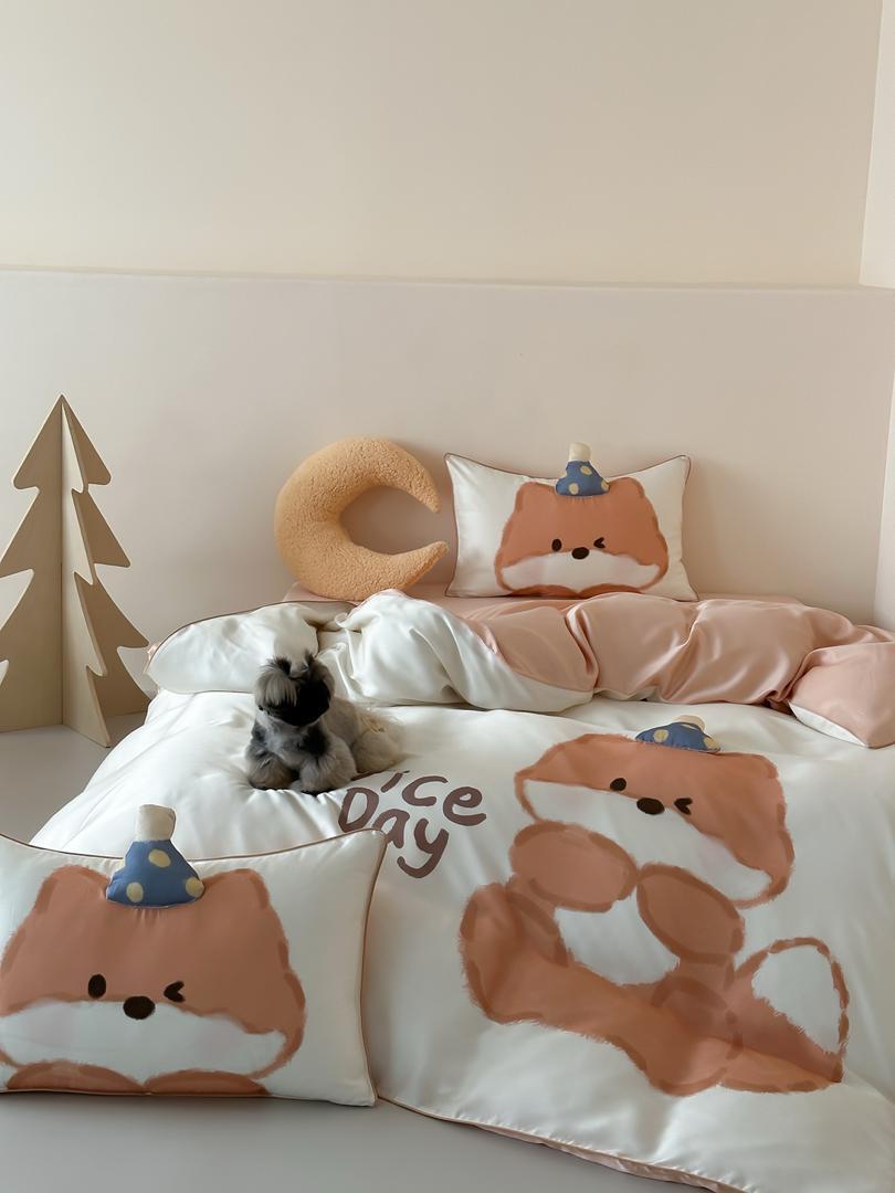 ZEPHYR HOME Полуторка Тенсель Лисичка на белом