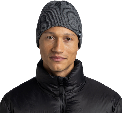 Картинка шапка вязаная Buff Knitted & Full Fleece Renvi Grey Heather - 3