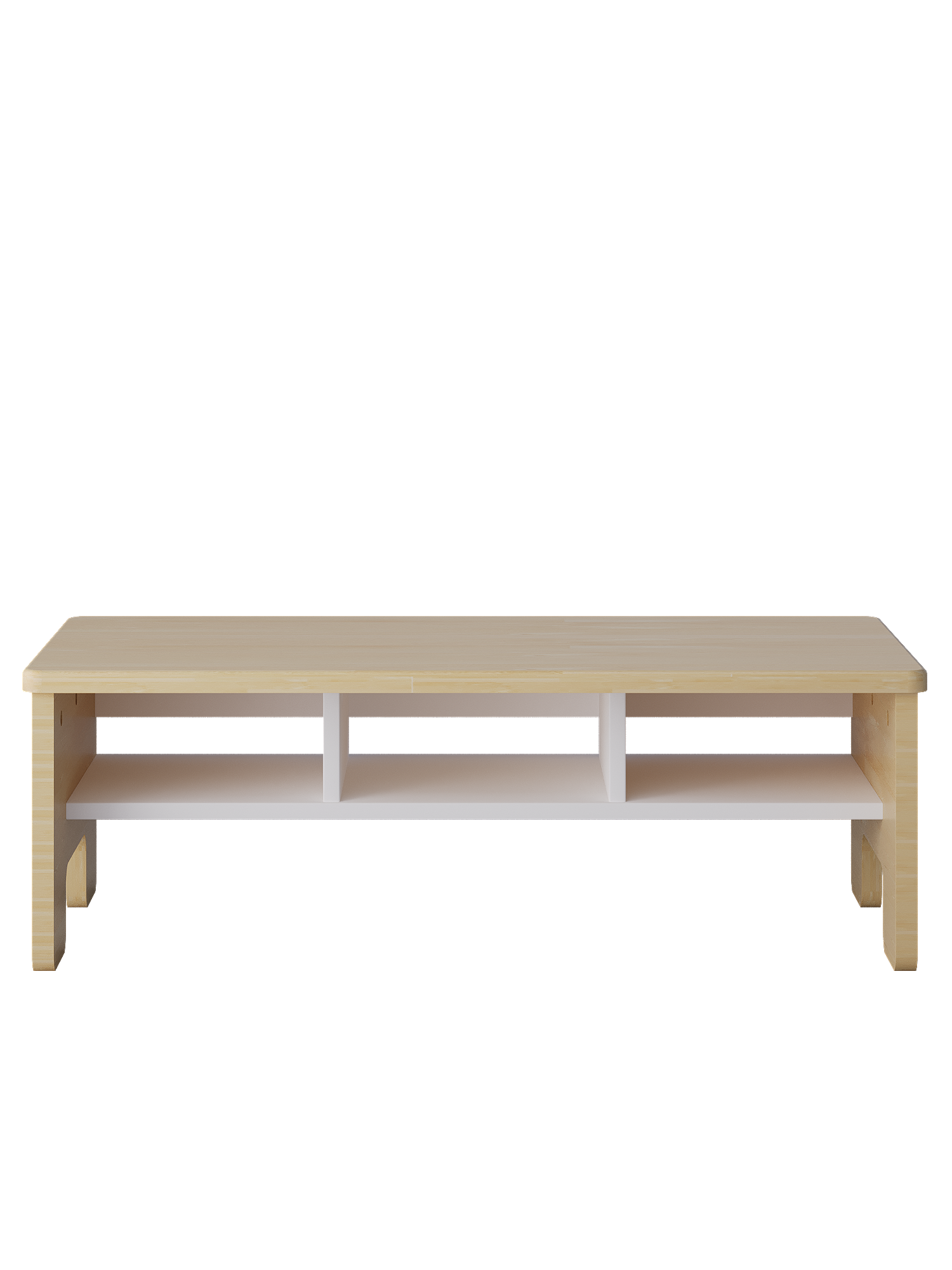 Скамья детская с полкой / 830х400х300 мм, дерево