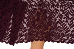 Кружево эластичное слива 20 см, Китай