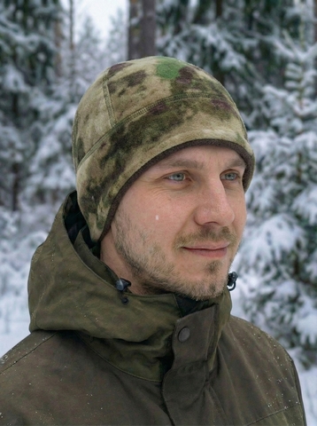 Шапка флисовая подшлемник (двойной флис) Мох