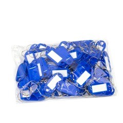 Набор брелоков (пластиковые бирки) для ключей Alingar, 52 мм, ассорти, 100 шт/уп, пакет