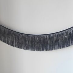 Занавес-бахрома, Черный, 24 см*2 м (В*Ш)