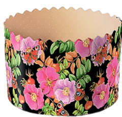 Форма для кулича(68) D134 H100мм Шиповник