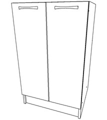 Тумба под нержавеющую мойку 50х50 Дуб Сонома