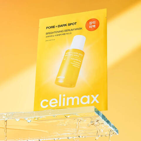 Celimax Pore+Dark Spot Brightening Serum Mask Кремовая осветляющая маска для лица