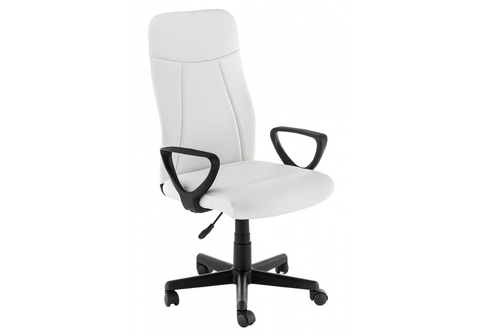 Офисное кресло для персонала и руководителя Компьютерное Favor белое 58*58*103 Черный /Белый