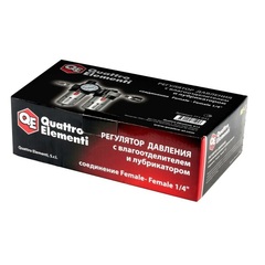 Регулятор давления QUATTRO ELEMENTI MF-3, с лубрикатором и фильтром, разъем EURO (771-053)