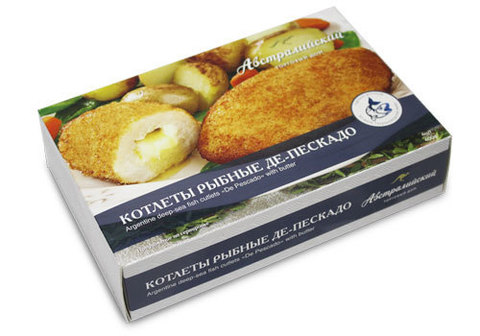 Котлеты рыбные замороженные Де-Пескадо, 400г
