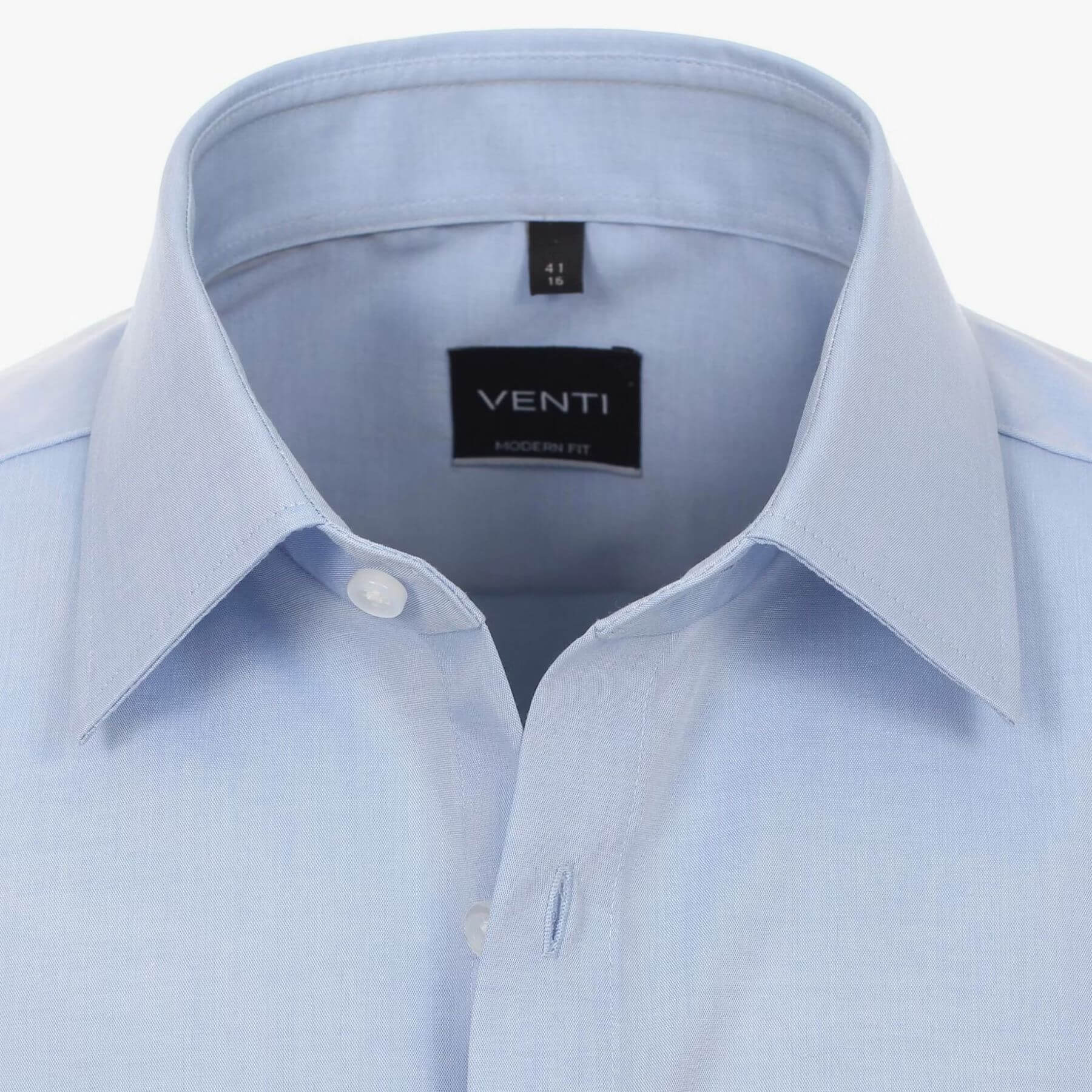 Сорочка мужская Venti Modern Fit 001620-115 голубая классическая, короткий рукав
