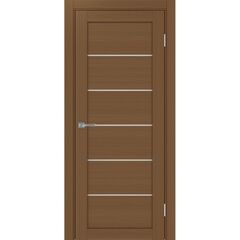 Купить Межкомнатная дверь экошпон Турин 506.12 орех остеклённая