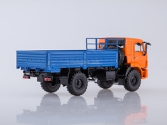 KAMAZ-43502 flatbed truck orange-blue 1:43 PAO KAMAZ