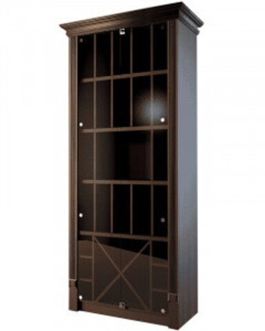 Шкаф для элитного алкоголя со стеклянными дверцами и секциями Евромаркет LD 006-CT