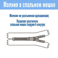 Спальный мешок одеяло, 220х75 см, 2 сл, ПЭ, холлофайбер, Bestway, шт
