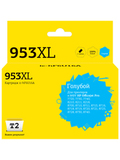 Картридж T2 IC-HF6U16A №953XL для HP OfficeJet Pro 7720, 7730, 7740, 8210, 8710, 8720, 8730, 8740, голубой