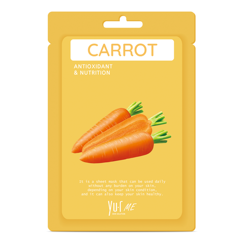 Yu.R Me Carrot sheet mask Маска тканевая с экстрактом моркови