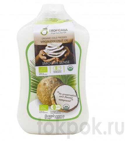 Натуральное кокосовое масло Tropicana Organic Cold Pressed Virgin Coconut Oil, 1000 мл