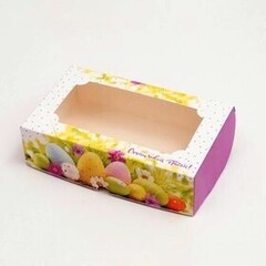Упаковка для зефира "Счастливой Пасхи"  25*15*7 см