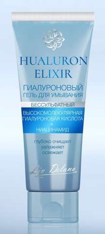 Liv-delano Hyaluron Elixir Гиалуроновый гель для умывания 75г